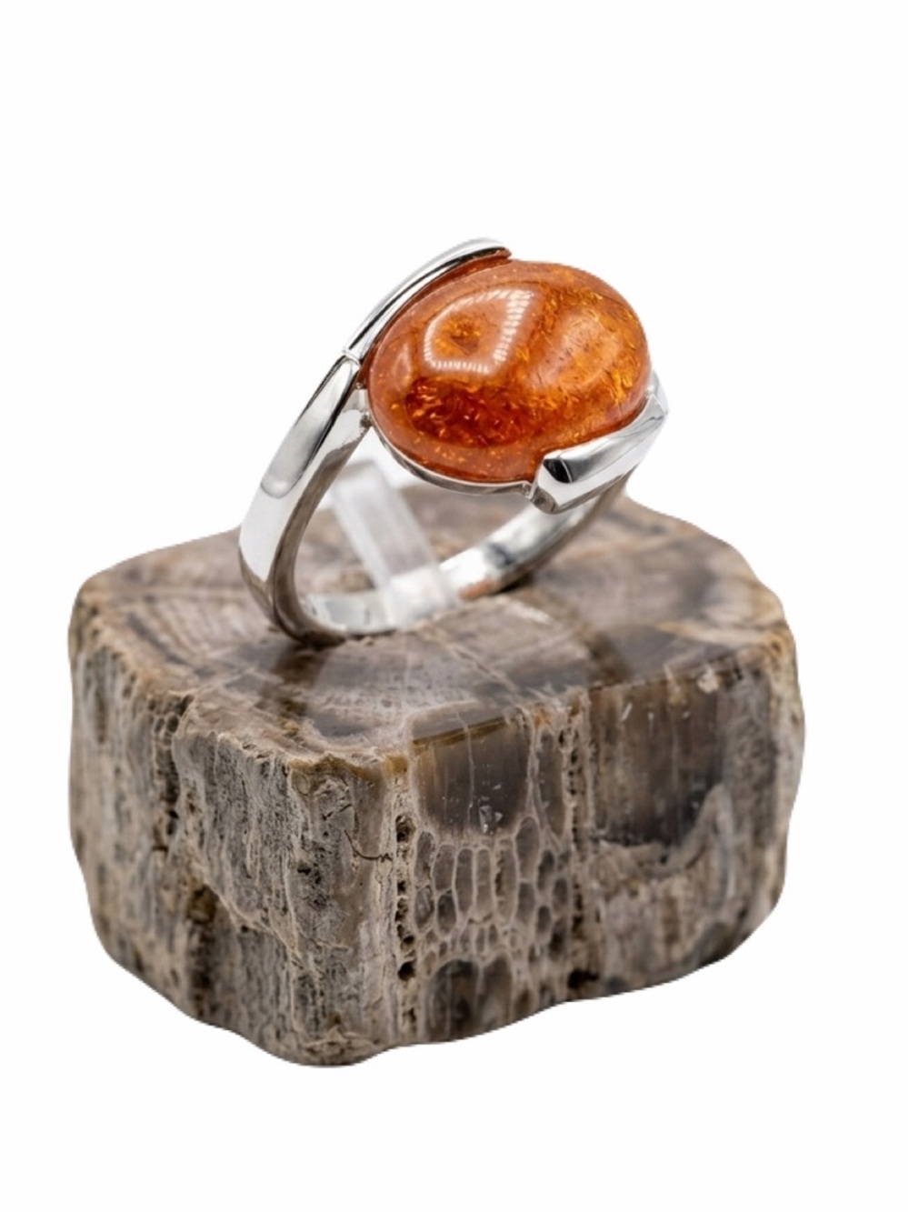 New Handmade Sterling Silver Carnelian Agate Chalcedony Healing Gemstone Ring